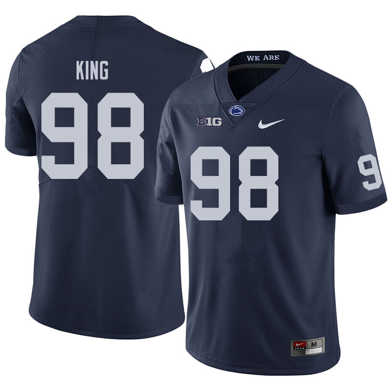 NCAA Nike Men's Penn State Nittany Lions Bradley King #98 College Football Authentic Navy Stitched Jersey LOI6798RI